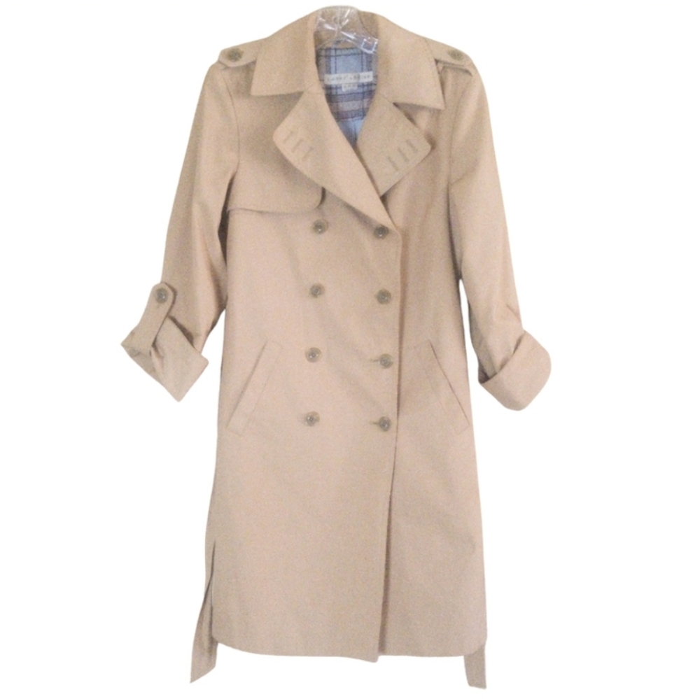 !SOLD! Larry Levine Double Breasted Trench Coat